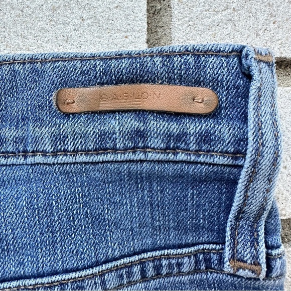 Caslon Straight Leg Medium Wash Raw Hem Jeans - Picture 9 of 13